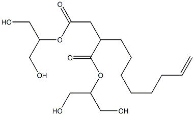 2-(7-Octenyl)succinic acid bis[2-hydroxy-1-(hydroxymethyl)ethyl] ester 结构式