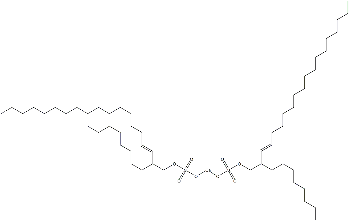 Bis(2-octyl-3-nonadecenyloxysulfonyloxy)calcium 结构式