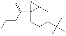 2-[(1,2-エポキシ-4-tert-ブチルシクロヘキサン)-1-イル]-1-ペンテン 化学構造式
