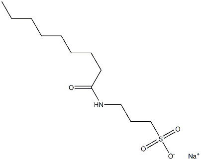 3-Nonanoylamino-1-propanesulfonic acid sodium salt Structure