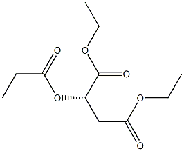 [S,(-)]-2-(Propionyloxy)succinic acid diethyl ester Structure