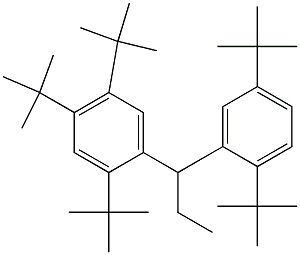 1-(2,4,5-Tri-tert-butylphenyl)-1-(2,5-di-tert-butylphenyl)propane Struktur