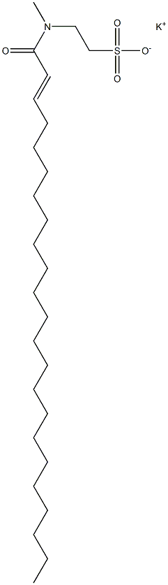 N-(1-Oxo-2-tricosen-1-yl)-N-methyltaurine potassium salt Structure