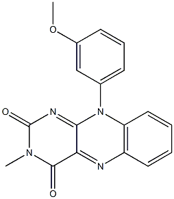 3-Methyl-10-[3-methoxyphenyl]pyrimido[4,5-b]quinoxaline-2,4(3H,10H)-dione|