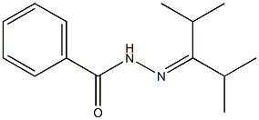 N'-(1-Isopropyl-2-methylpropylidene)benzohydrazide,,结构式