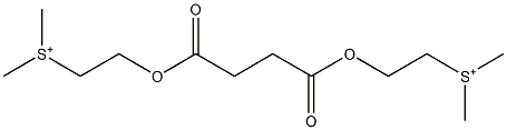 2,2'-[(1,2-エタンジイル)ビス(カルボニルオキシ)]ビス[S,S-ジメチル-1-エタンスルホニウム] 化学構造式