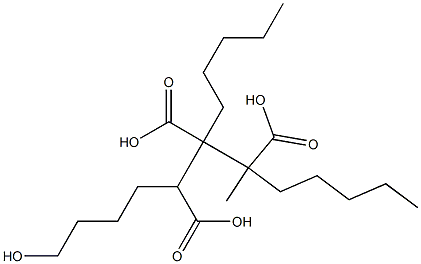 Butane-1,2,3-tricarboxylic acid 1-(4-hydroxybutyl)2,3-dipentyl ester 结构式