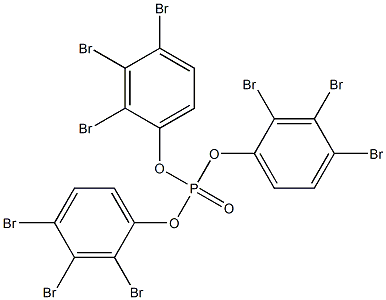 りん酸トリス(2,3,4-トリブロモフェニル) 化学構造式