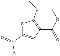 2-Methoxy-5-nitro-3-thiophenecarboxylic acid methyl ester Struktur