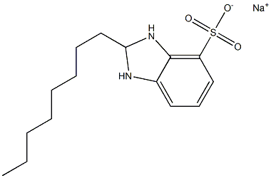 2,3-Dihydro-2-octyl-1H-benzimidazole-4-sulfonic acid sodium salt 结构式