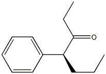 [S,(+)]-4-Phenyl-3-heptanone Structure