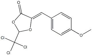 (5Z)-2-(Trichloromethyl)-5-(4-methoxybenzylidene)-1,3-dioxolan-4-one Structure