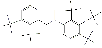 2-(2,3,4-Tri-tert-butylphenyl)-1-(2,3-di-tert-butylphenyl)propane Structure