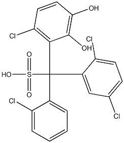 (2-Chlorophenyl)(2,5-dichlorophenyl)(6-chloro-2,3-dihydroxyphenyl)methanesulfonic acid|