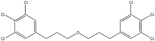 3,4,5-トリクロロフェニルプロピルエーテル 化学構造式