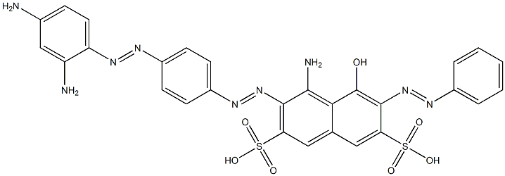 4-Amino-3-[p-(2,4-diaminophenylazo)phenylazo]-5-hydroxy-6-phenylazo-2,7-naphthalenedisulfonic acid|