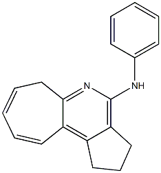 1,2,3,6-Tetrahydro-N-phenylcyclohepta[b]cyclopenta[d]pyridin-4-amine 结构式