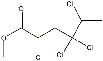 2,4,4,5-テトラクロロカプロン酸メチル 化学構造式