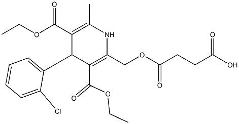 3-[[[4-(2-Chlorophenyl)-3,5-bis(ethoxycarbonyl)-6-methyl-1,4-dihydropyridin]-2-yl]methoxycarbonyl]propionic acid