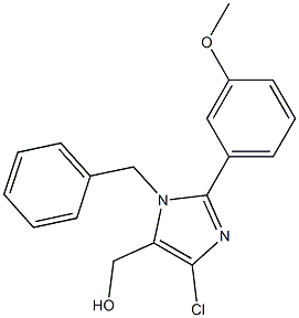 1-Benzyl-2-(3-methoxyphenyl)-4-chloro-5-hydroxymethyl-1H-imidazole 结构式