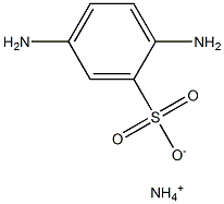 2,5-ジアミノベンゼンスルホン酸アンモニウム 化学構造式