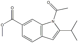 1-Acetyl-2-isopropyl-1H-indole-6-carboxylic acid methyl ester Struktur