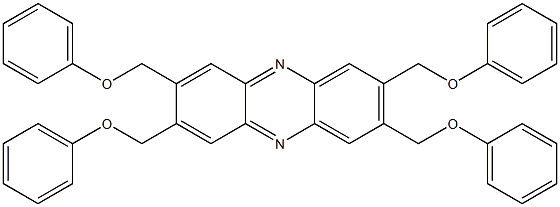 2,3,7,8-Tetrakis(phenoxymethyl)phenazine 结构式