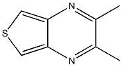 2,3-ジメチルチエノ[3,4-b]ピラジン 化学構造式