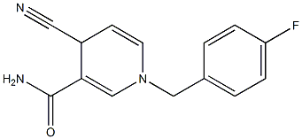 1-(4-Fluorobenzyl)-4-cyano-1,4-dihydro-3-pyridinecarboxamide