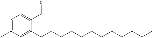 2-Dodecyl-4-methylbenzyl chloride,,结构式