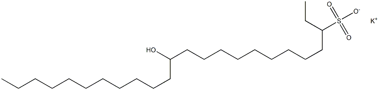 13-Hydroxytetracosane-3-sulfonic acid potassium salt Struktur