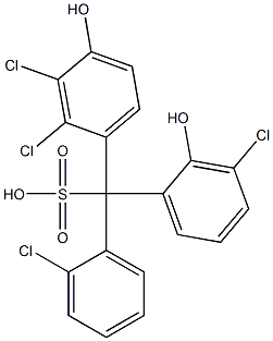 (2-Chlorophenyl)(3-chloro-2-hydroxyphenyl)(2,3-dichloro-4-hydroxyphenyl)methanesulfonic acid