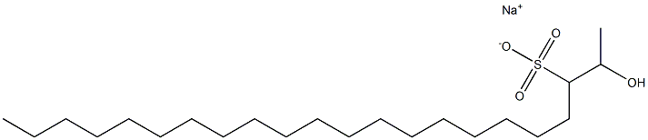 2-Hydroxydocosane-3-sulfonic acid sodium salt,,结构式