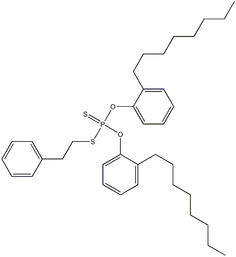 Dithiophosphoric acid O,O-bis(2-octylphenyl)S-(2-phenylethyl) ester 结构式