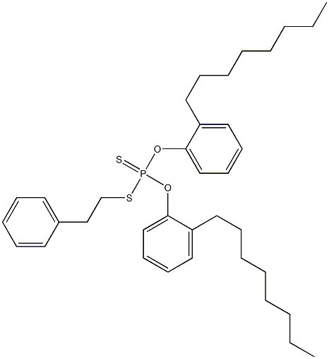 Dithiophosphoric acid O,O-bis(2-octylphenyl)S-(2-phenylethyl) ester,,结构式