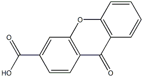 9-Oxo-9H-xanthene-3-carboxylic acid,,结构式