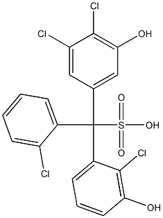 (2-Chlorophenyl)(2-chloro-3-hydroxyphenyl)(3,4-dichloro-5-hydroxyphenyl)methanesulfonic acid|