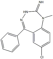 7-Chloro-5-phenyl-1-methyl-1H-1,3,4-benzotriazepin-2(3H)-imine