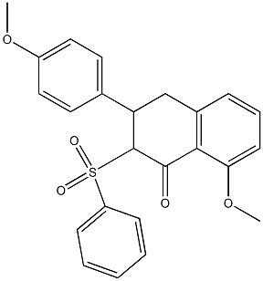 3,4-Dihydro-8-methoxy-2-phenylsulfonyl-3-(4-methoxyphenyl)naphthalen-1(2H)-one