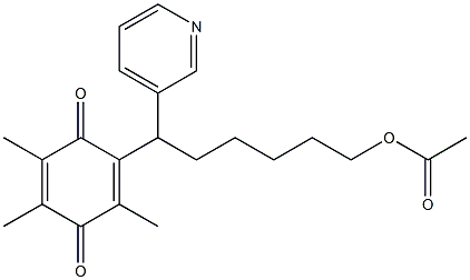  2-[1-(3-Pyridinyl)-6-acetyloxyhexyl]-3,5,6-trimethyl-p-benzoquinone