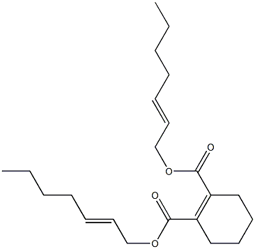 1-Cyclohexene-1,2-dicarboxylic acid bis(2-heptenyl) ester,,结构式