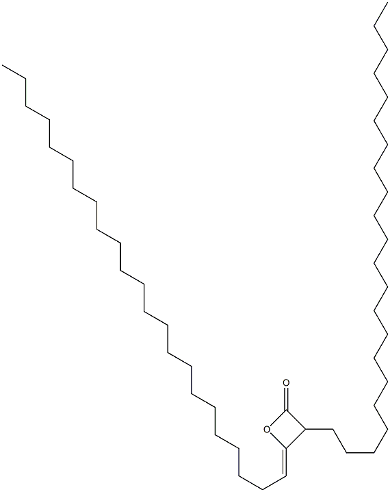 3-Docosyl-4-(tricosan-1-ylidene)oxetan-2-one,,结构式