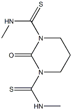 1,3-Bis(methylthiocarbamoyl)tetrahydropyrimidin-2(1H)-one Structure