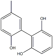 5'-メチル-1,1'-ビフェニル-2,2',6-トリオール 化学構造式