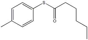 ペンタン-1-チオカルボン酸S-(4-メチルフェニル) 化学構造式