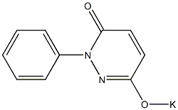 6-Potassiooxy-2-phenyl-3(2H)-pyridazinone Structure