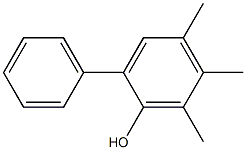 2-Phenyl-4,5,6-trimethylphenol,,结构式