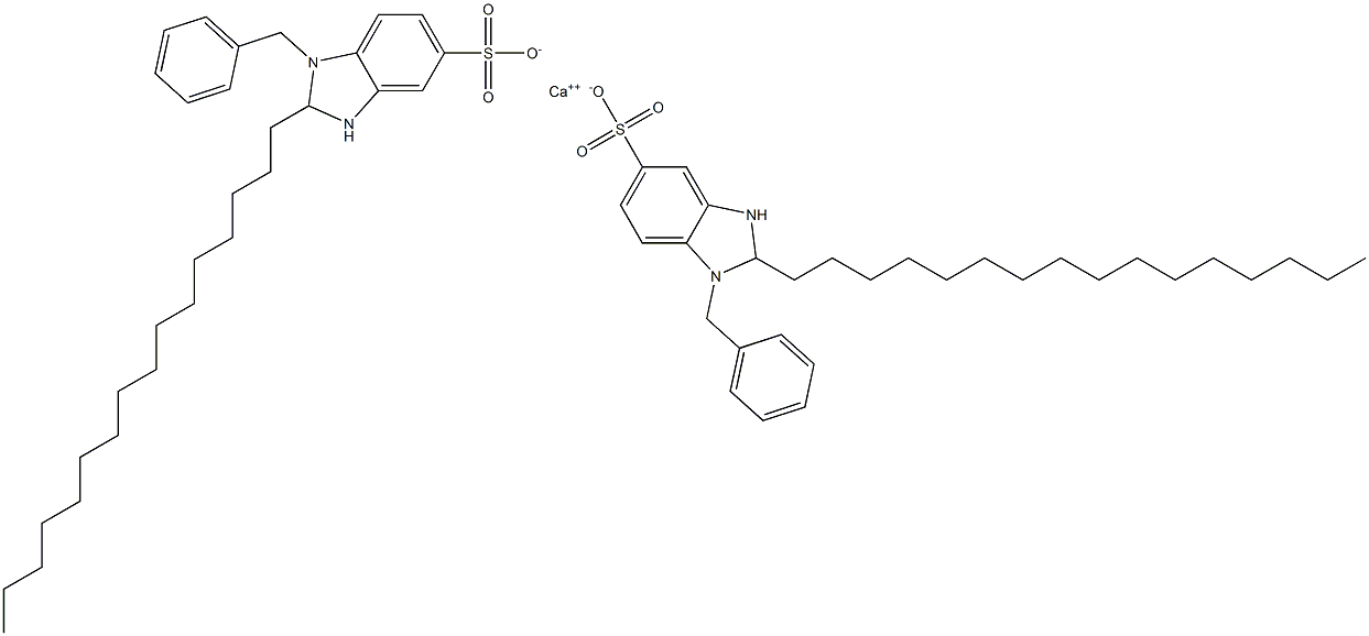 Bis(1-benzyl-2,3-dihydro-2-hexadecyl-1H-benzimidazole-5-sulfonic acid)calcium salt|