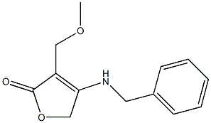 4-ベンジルアミノ-3-(メトキシメチル)-2(5H)-フラノン 化学構造式