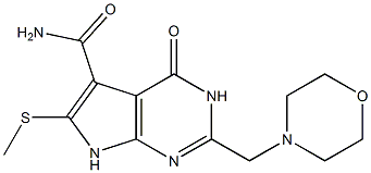 2-[Morpholinomethyl]-6-(methylthio)-4-oxo-3,4-dihydro-7H-pyrrolo[2,3-d]pyrimidine-5-carboxamide